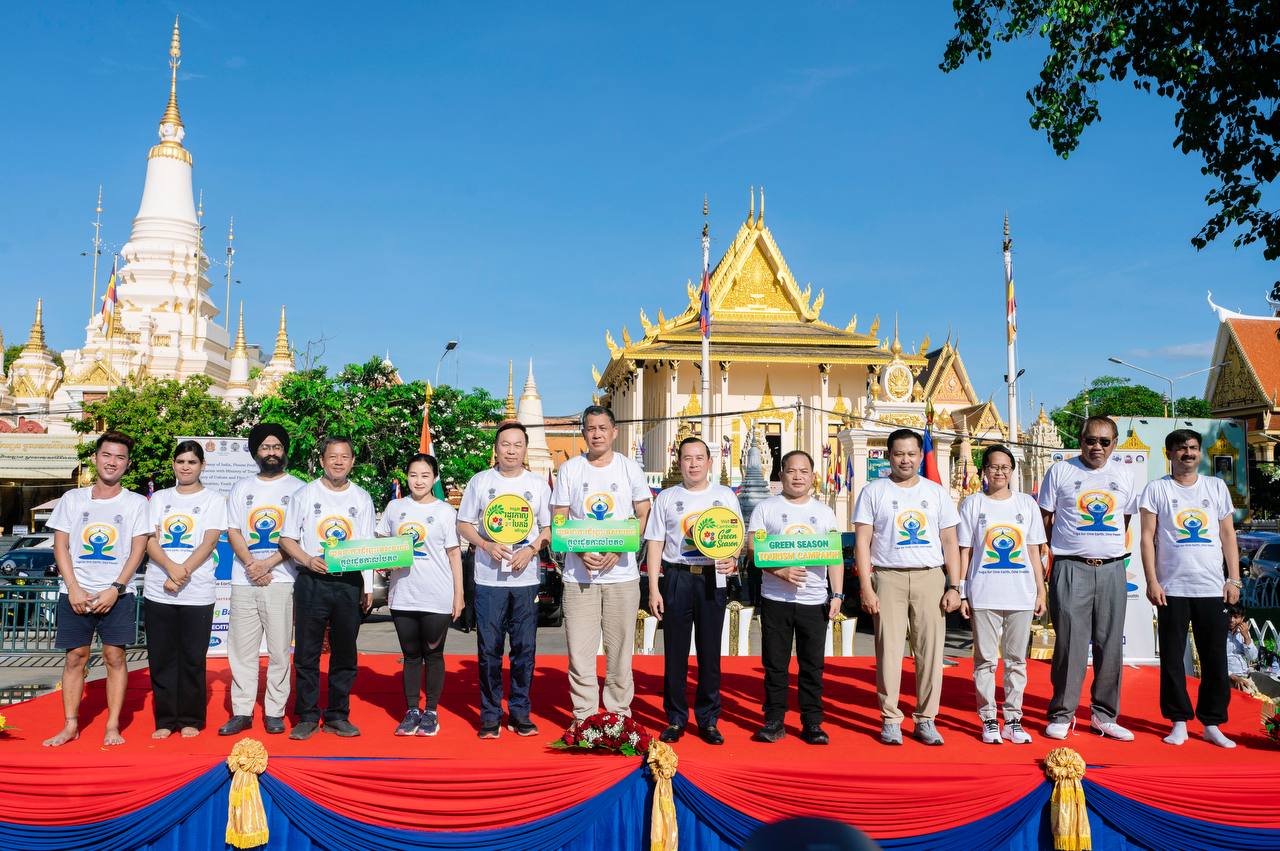 កម្ពុជាប្រារព្ធទិវាយោគៈអន្តរជាតិលើកទី១១ ក្រោមប្រធានបទ “យោគៈសម្រាប់ផែនដីតែមួយ សុខភាពតែមួយ”