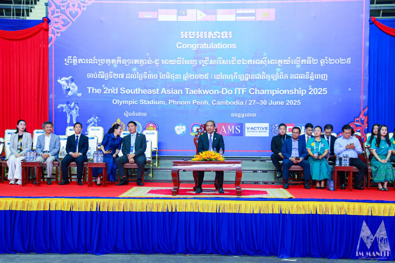 ជើងឯកអាស៊ីអាគ្នេយ៍តេក្វាន់ដូITF ព្រឹកថ្ងៃទី២៩ កម្ពុជាបន្តឈរនៅកំពូលតារាងមេដាយ៤២គ្រឿង