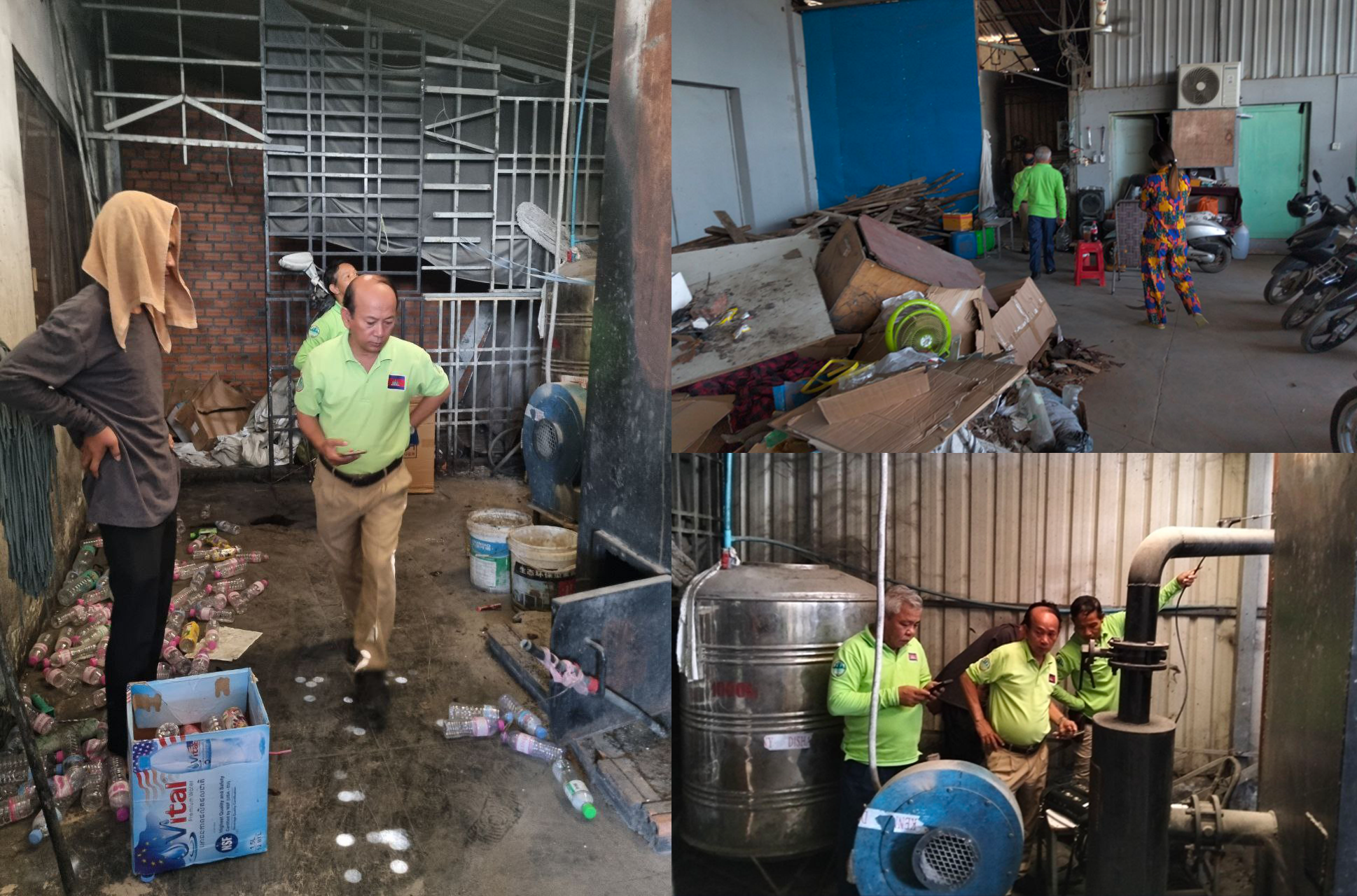 រោងចក្រ XIN MEI FUSHI (CAMBODIA) CO.,LTD. ដុតកម្ទេចក្រណាត់និងសំណល់ប្លាស្ទិកបង្កការបំពុលបរិស្ថាន