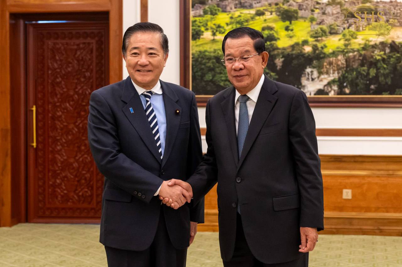 សម្តេចតេជោ ហ៊ុន​ សែន អនុញ្ញាតឲ្យទីប្រឹក្សាពិសេសនាយករដ្ឋមន្ត្រីជប៉ុន ចូលជួបសម្តែងការគួរសម នៅវិមានព្រឹទ្ធសភា