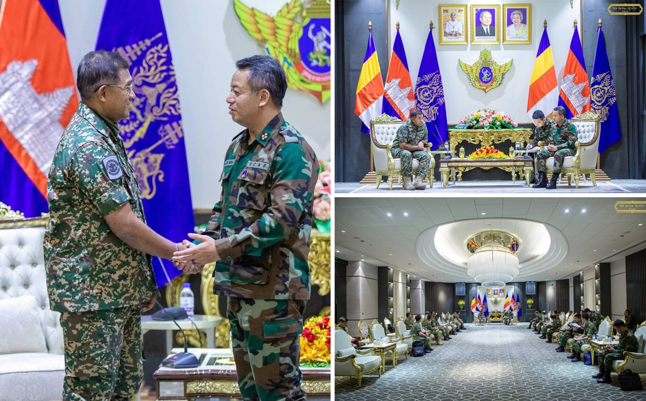 រដ្ឋមន្រ្តីក្រសួងការពារជាតិកម្ពុជា និងអគ្គមេបញ្ជាការកងទ័ពម៉ាឡេស៊ី ជួបពិភាក្សាគ្នាពី ទំនាស់ព្រំដែនកម្ពុជា-ថៃ ព្រមទាំងការអនុវត្តកិច្ចព្រមព្រៀងបទឈប់បាញ់