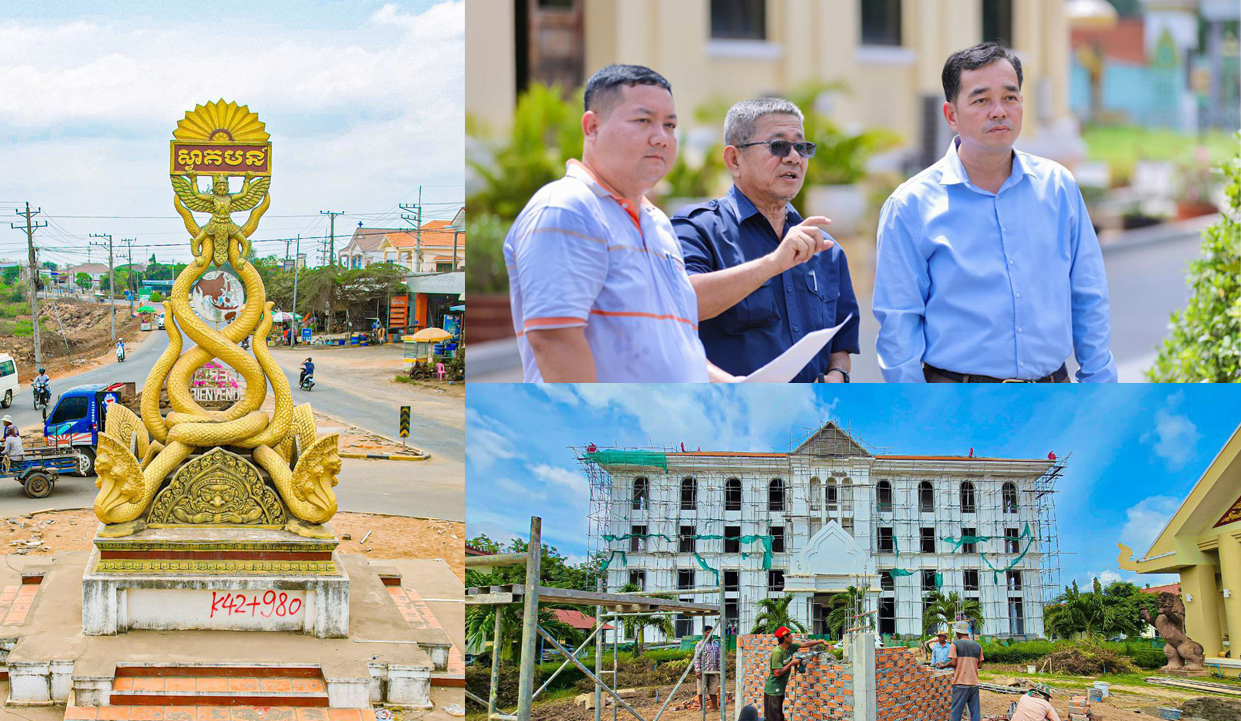 រដ្ឋបាលខេត្តកំពង់ចាមកសាងរូបសំណាក “នាគព័ន្ធ” ថ្មី ដែលមានទំហំធំជាងមុន
