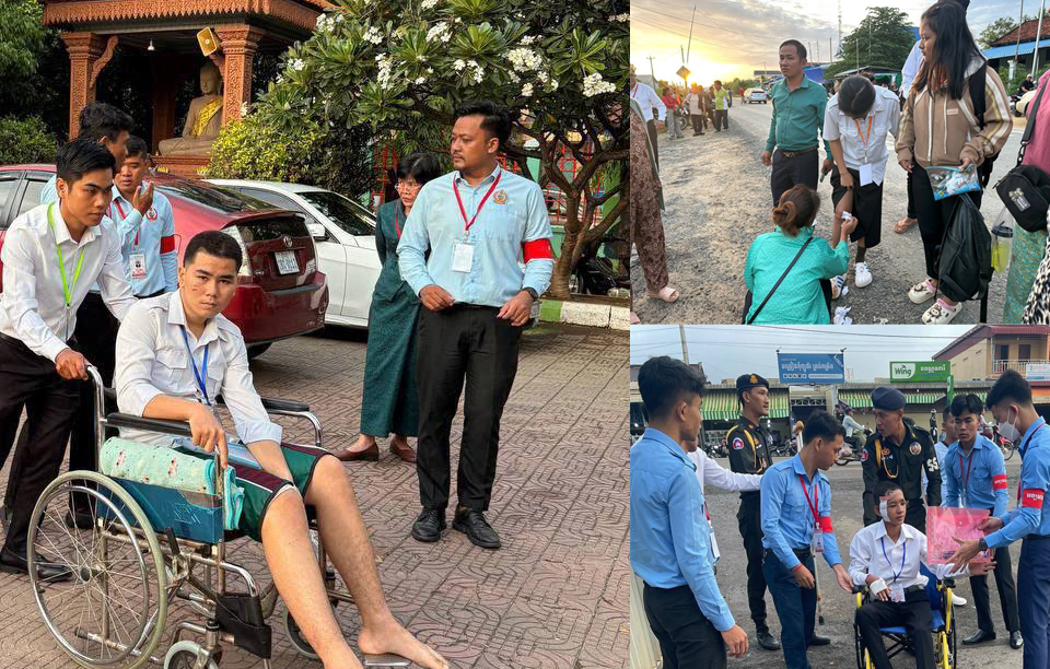 បេក្ខជនបាក់ឌុបជួបគ្រោះថ្នាក់ចរាចរណ៍ ត្រូវបានមកកាន់មណ្ឌលប្រឡង និងបានប្រឡងធម្មតា