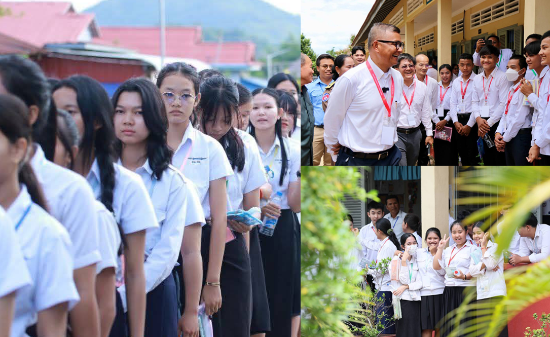 ដំណើរការសំណេរថ្ងៃទី១ នៃការប្រឡងបាក់ឌុបរលូនល្អ និងបេក្ខជនអវត្តមានជិត ២ពាន់នាក់