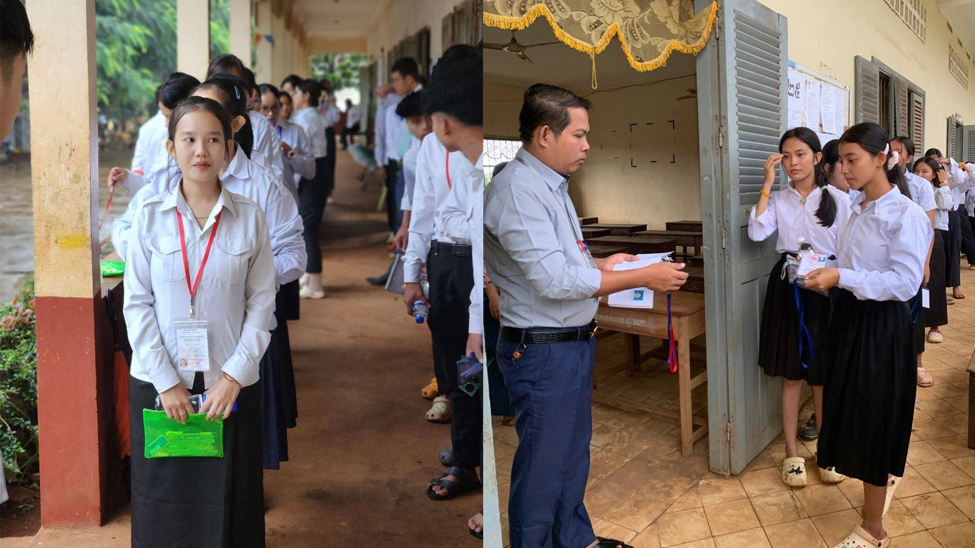 រសៀលថ្ងៃទី២ នៃការប្រឡងបញ្ចប់សញ្ញាបត្របាក់ឌុប តំបន់ខ្លះមានភ្លៀងធ្លាក់ និងការប្រឡងចាប់ផ្តើម
