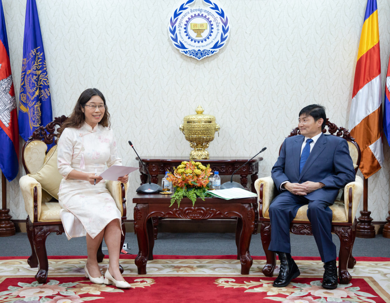 ក្រសួងការងារ និងមូលនិធិអភិវឌ្ឍន៍វិស័យអប់រំ ខេត្តអានហួយ ប្រទេសចិន រួមគ្នា បង្កើតមជ្ឈមណ្ឌលអភិវឌ្ឍន៍ជំនាញវិជ្ជាជីវៈ
