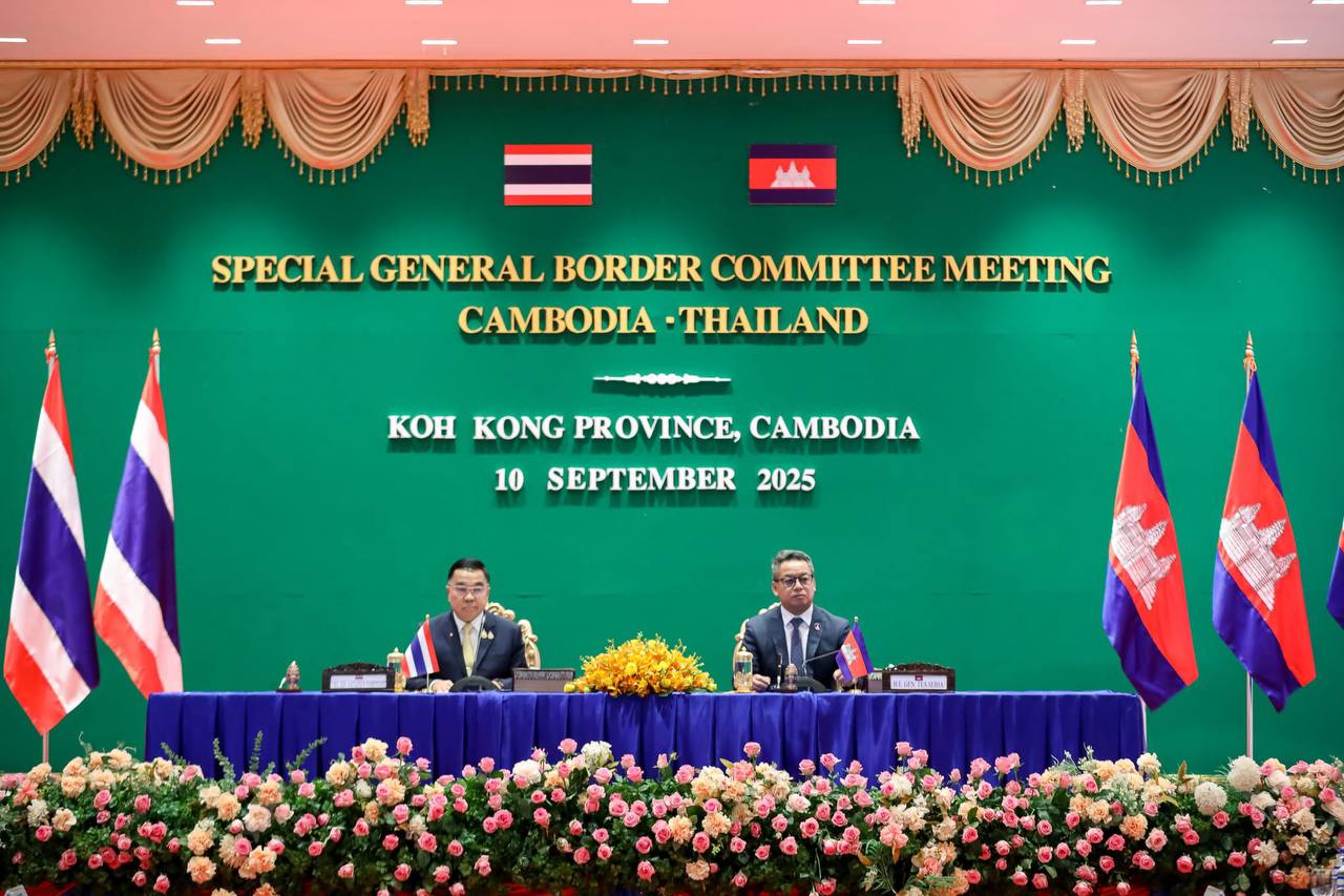 គណៈកម្មាធិការព្រំដែនទូទៅកម្ពុជា-ថៃ (GBC)បើកកិច្ចប្រជុំពិសេសលើកទី១ នៅព្រឹកថ្ងៃទី១០ ខែកញ្ញា ឆ្នាំ២០២៥ ក្នុងខេត្តកោះកុង