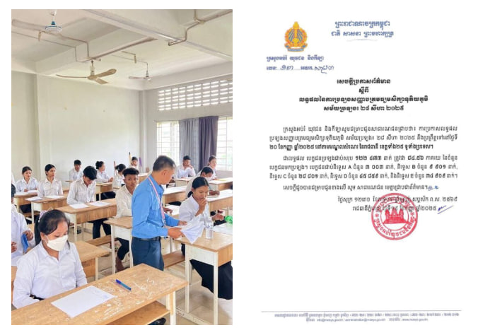 បេក្ខជនប្រឡងបាក់ឌុបឆ្នាំនេះមានអ្នកជាប់ សរុប ១២២ ៤៧៣ នាក់ ស្មើនឹង ៨៤.៥៦ ភាគរយ