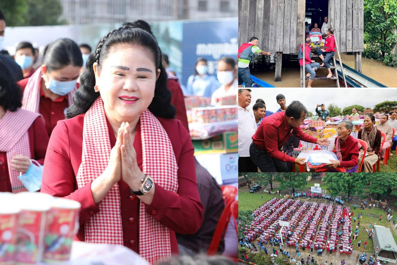 ប្រជាជនរងគ្រោះដោយទឹកជំនន់រហ័ស ១.៨៥០គ្រួសារ នៅខេត្តមណ្ឌលគិរី និងខេត្តរតនគិរី ទទួលបានអំណោយពីកាកបាទក្រហមកម្ពុជា