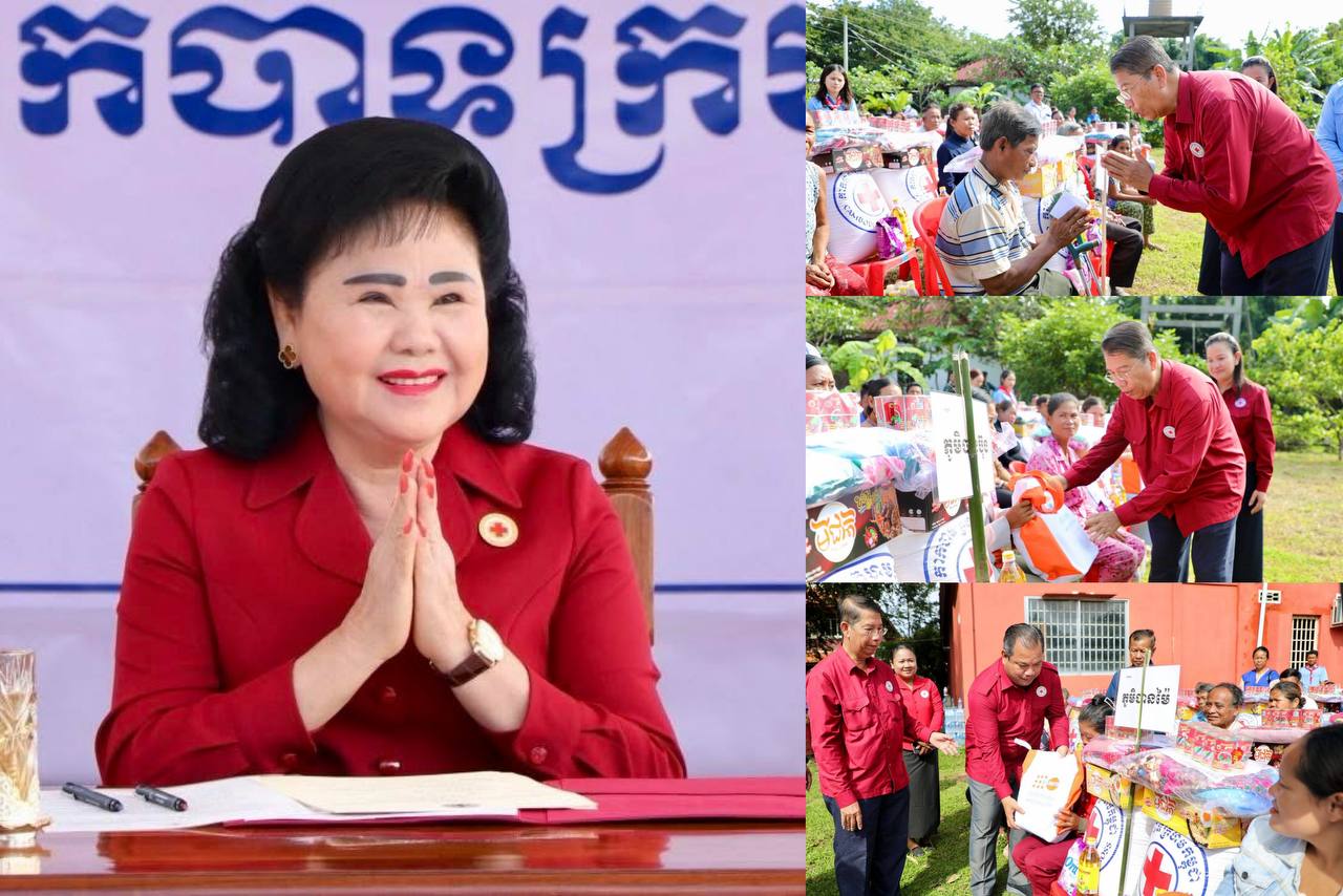 ប្រជាជនរងគ្រោះដោយទឹកជំនន់ នៅស្រុកសេសាន និងស្រុកថាឡាបរីវ៉ាត់ ខេត្តស្ទឹងត្រែង ទទួលអំណោយកាកបាទក្រហមកម្ពុជា