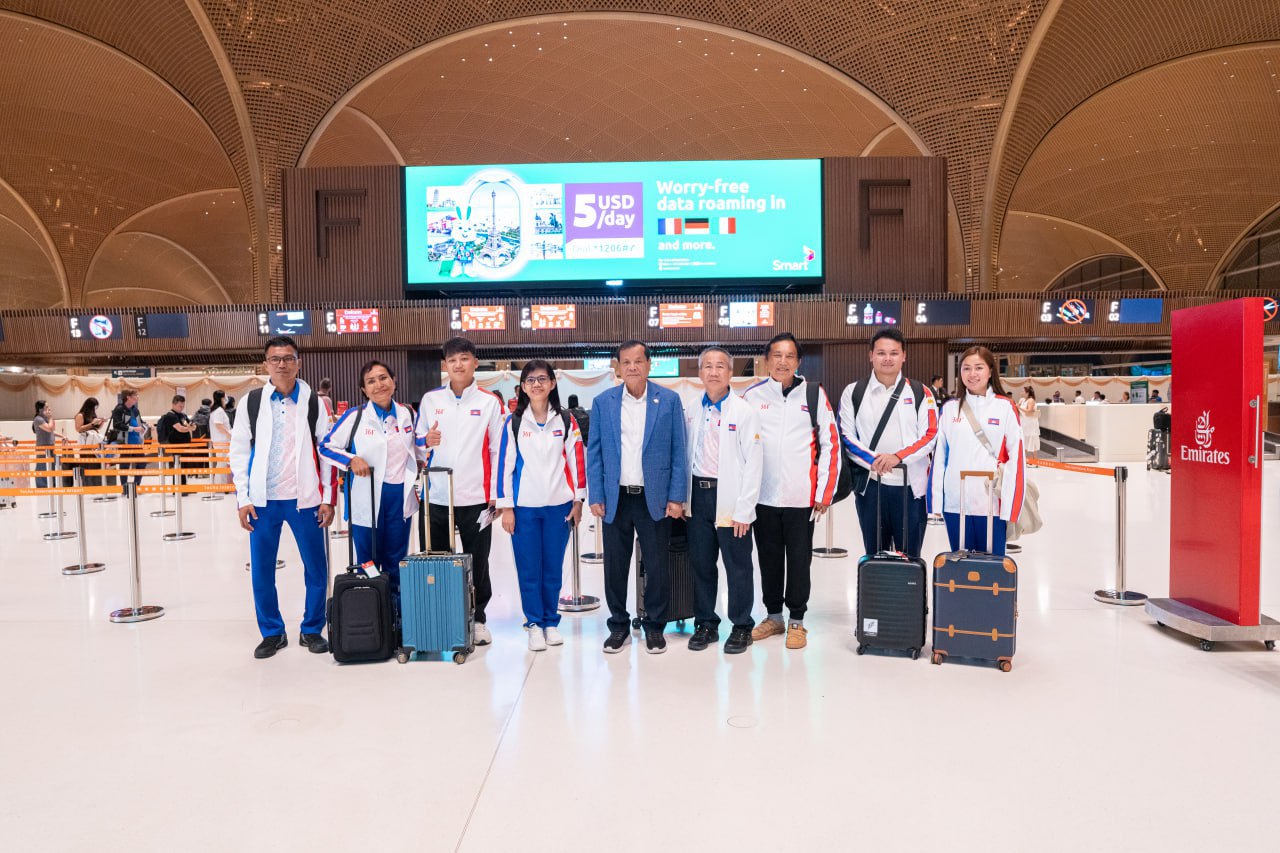 មន្រ្តីជានខ្ពស់ NOCC និងក្រសួងអប់រំយុវជន និងកីឡា បន្តចេញដំណើរទៅចូលរួមការប្រកួតកីឡាយុវជនអាស៊ីនៅបារ៉ែន