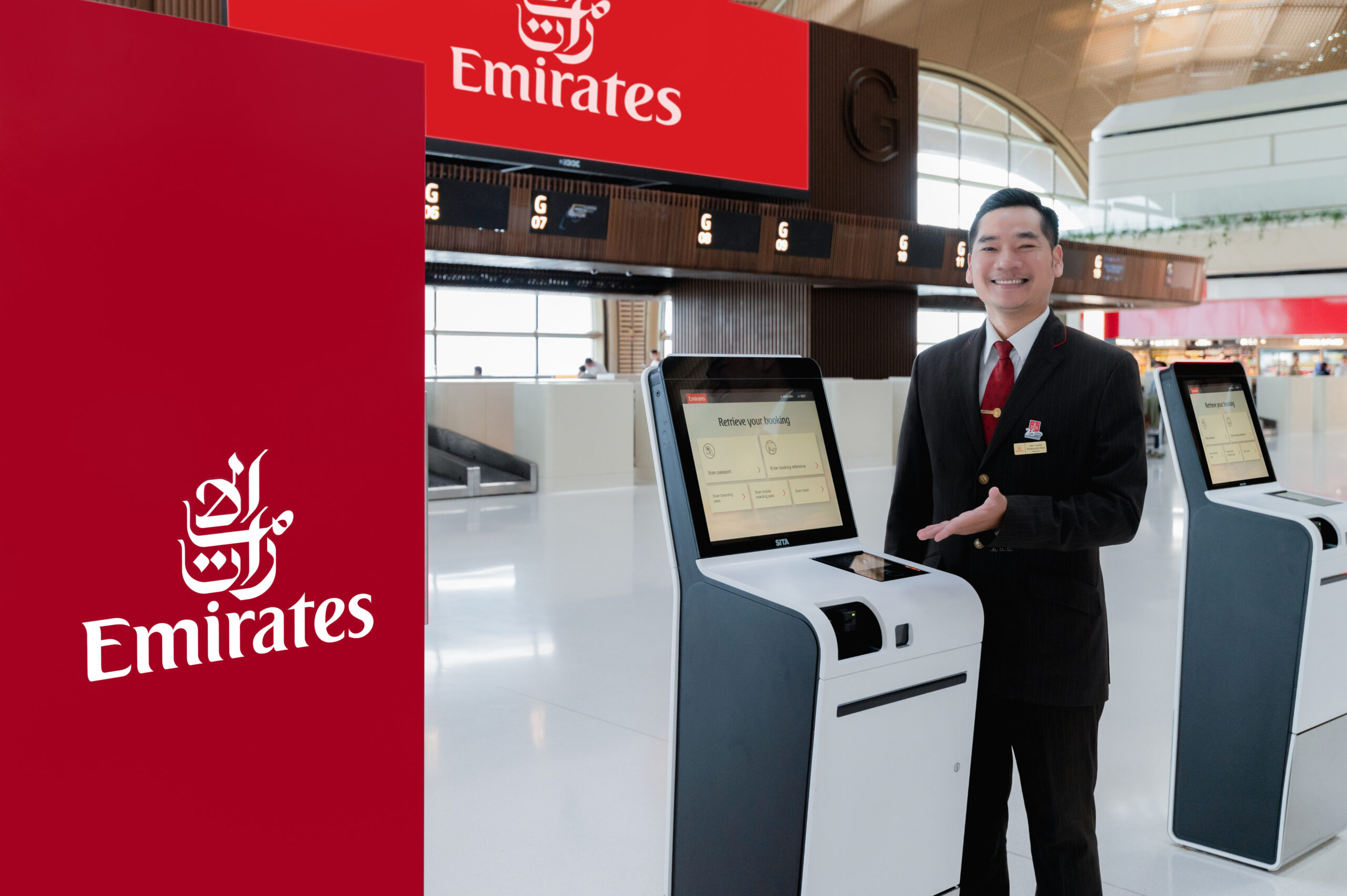 ក្រុមហ៊ុនអាកាសចរណ៍ Emirates ដាក់ឱ្យដំណើរការសេវាកម្ម Check-in ដោយខ្លួនឯងនៅអាកាសយានដ្ឋានអន្តរជាតិតេជោរបស់រាជធានី​ភ្នំពេញ