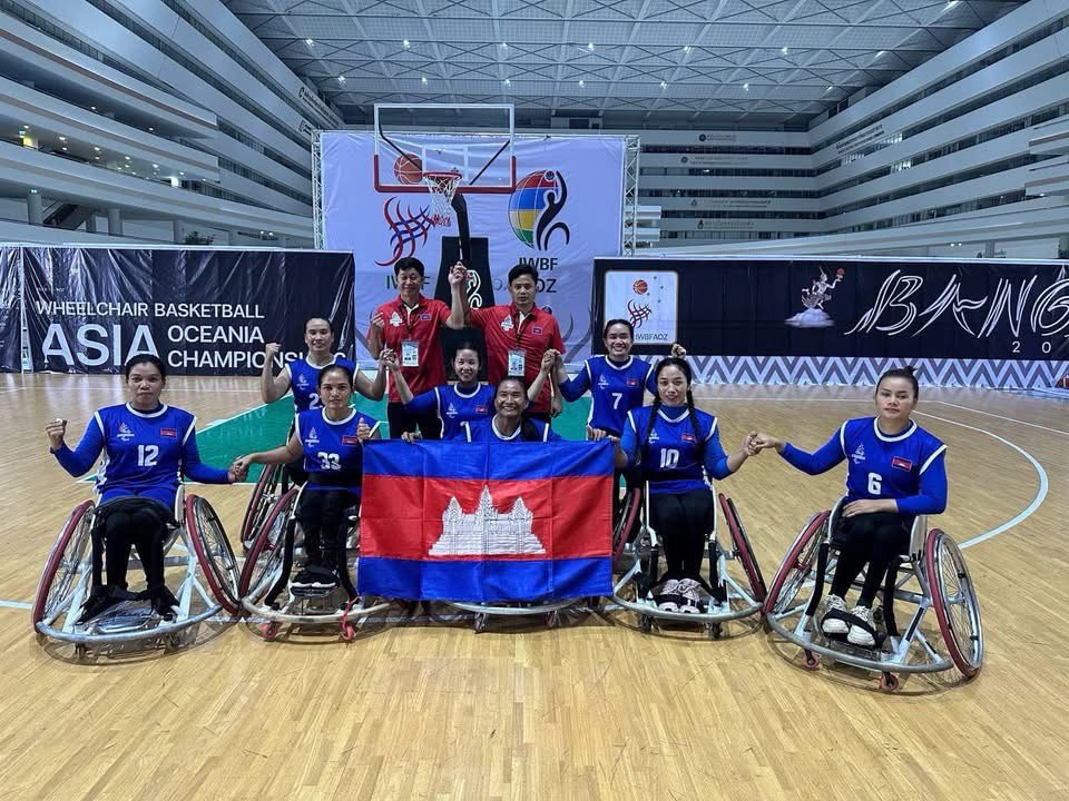ក្រុមបាល់បោះរទេះនារីកម្ពុជា ដណ្តើមសិទ្ធិចូលរួមប្រកួតកីឡាអាស៊ីប៉ារ៉ាហ្គេមលើកទី៥ Nagoya Japan ២០២៦