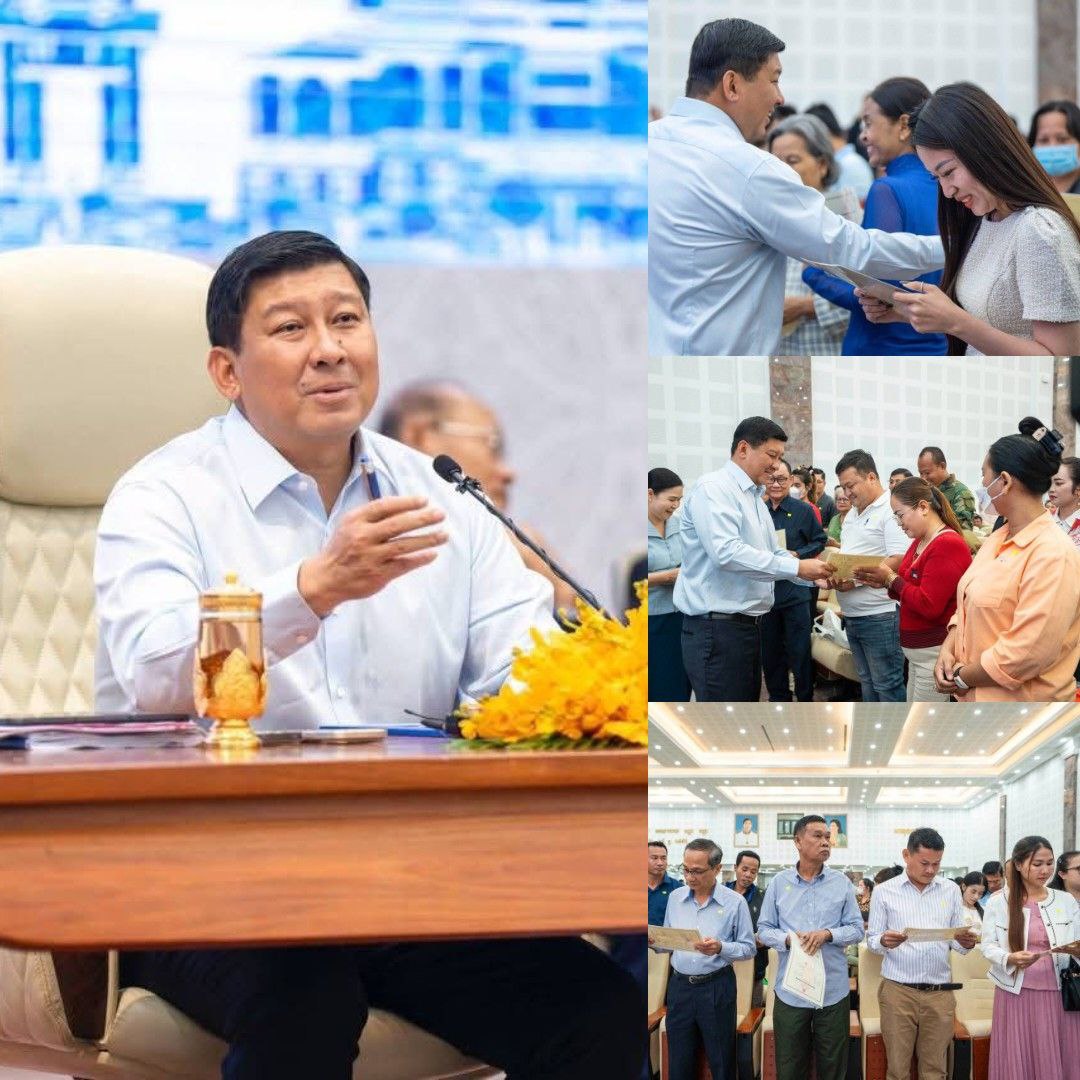 ឯកឧត្តមឧបនាយករដ្ឋមន្ត្រី សាយ សំអាល់ សំណេះសំ​ណាល និងចែកបណ្ណកម្មសិទ្ធិ ជូនអតិថិជនបុរី ឡេង ណា​វ៉ាត្រា គម្រោងផ្លូវជាតិលេខ ៦អា និងគម្រោង​ជ្រែ​មួយ​រយ