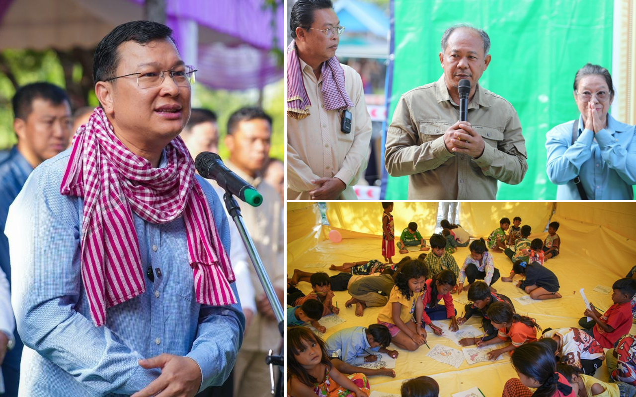 រដ្ឋមន្រ្តីក្រសួងកសិកម្ម និងគណៈប្រតិភូព្រឹទ្ធសភា សហ​ការ​ជាមួយក្រុមគ្រូពេទ្យស្ម័គ្រចិត្ត ចុះពិនិត្យ និងព្យា​បាល​ជំងឺដោយឥតគិត ជូនបងប្អូនជនភៀសសឹក