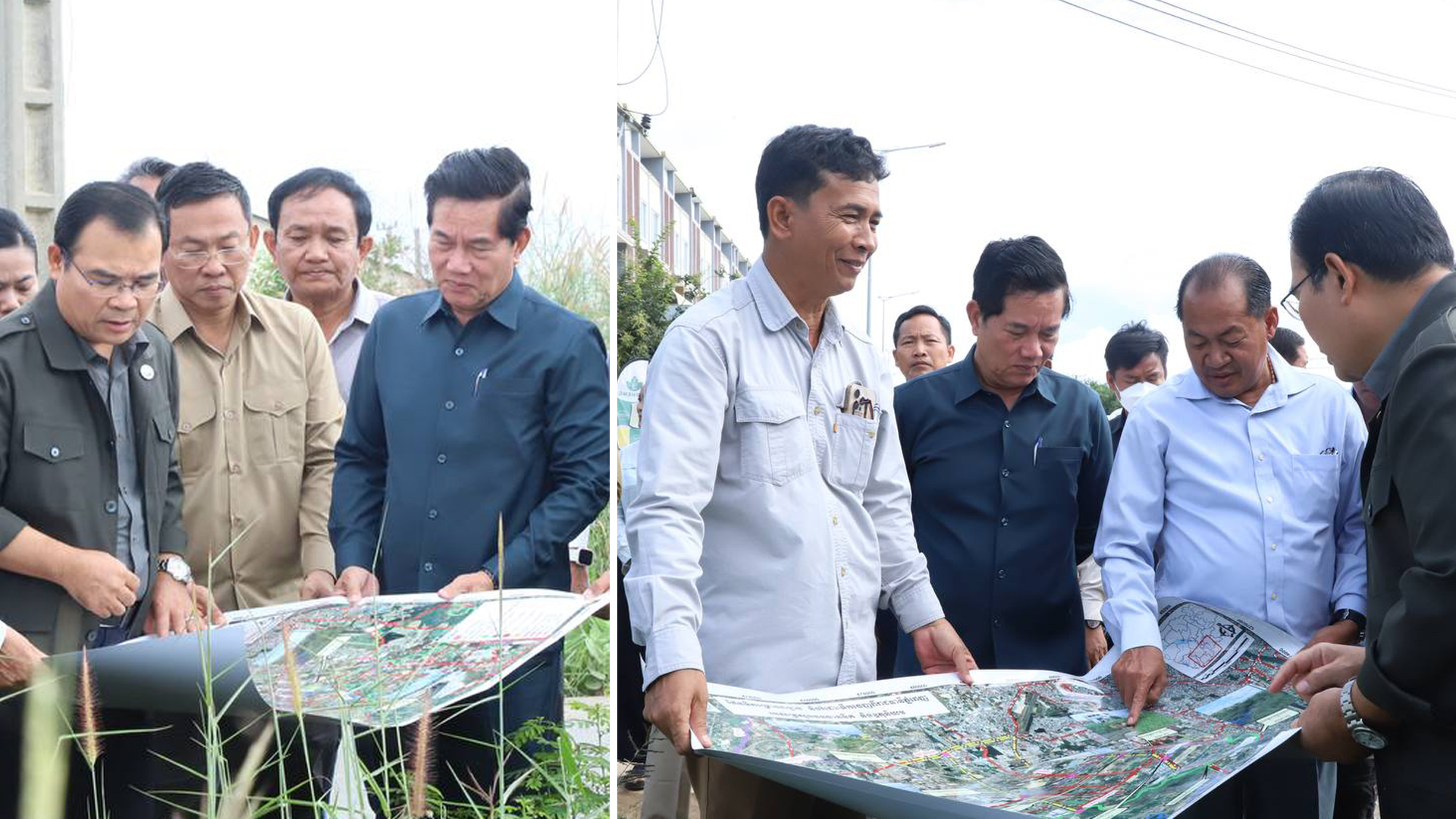 រដ្ឋមន្ត្រីក្រសួងធនធានទឹក និង អភិបាលរាជធានីភ្នំពេញ ចុះពិនិត្យប្រព័ន្ធប្រឡាយរំដោះទឹកកុំឱ្យហូរចូលរាជធានីភ្នំពេញ