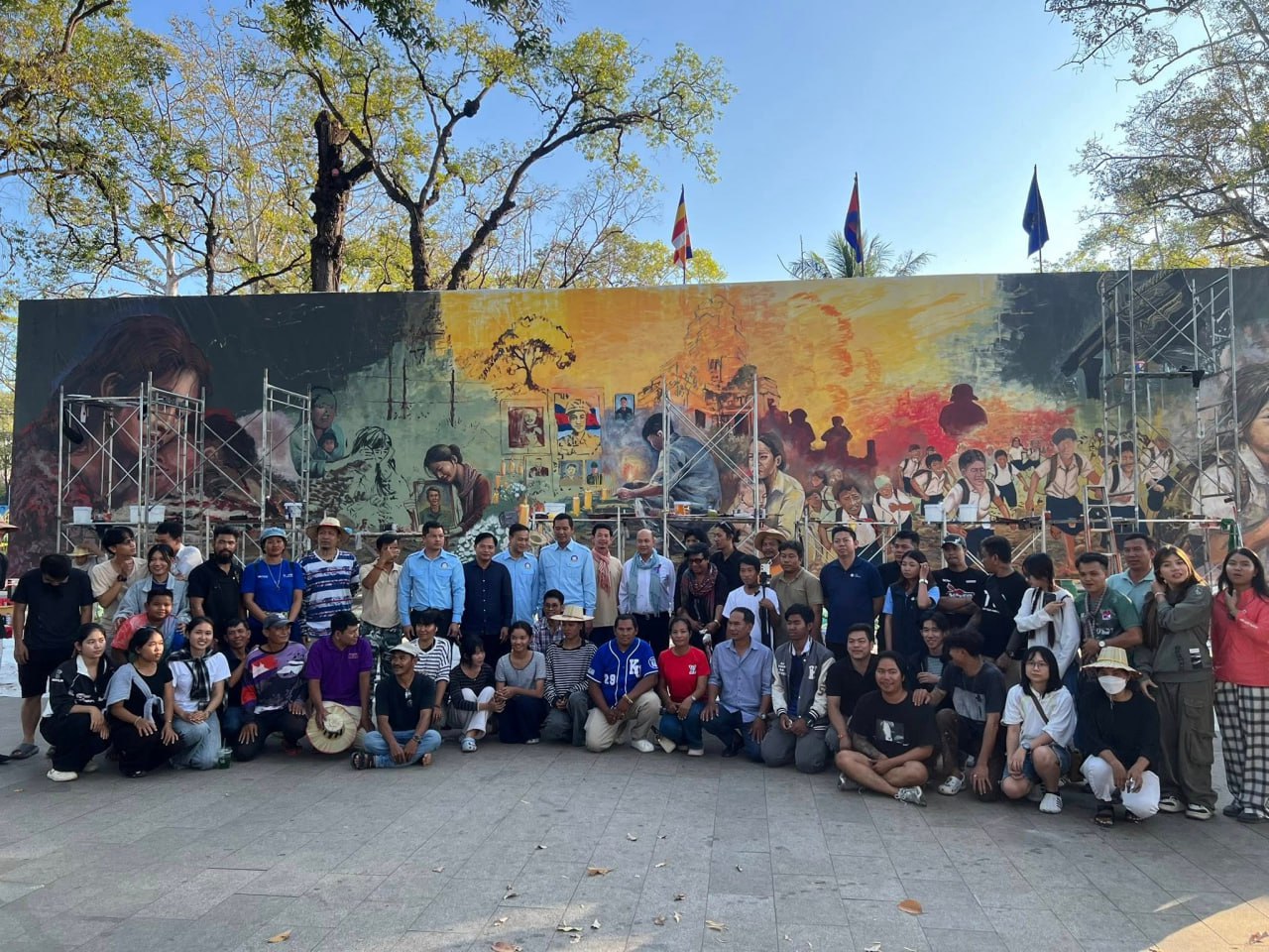 អ្នកសិល្បៈ និងវិចិត្រករជាង៦០នាក់ រួមគ្នាជា “ជក់តែមួយ “បង្ហាញការឈឺចាប់ចំពោះអំពើឈ្លានពានរបស់ថៃ