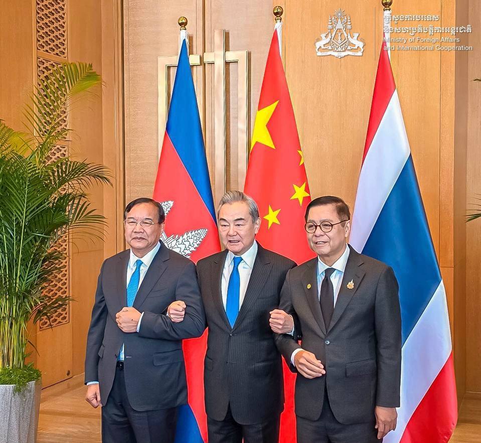 ចិន កម្ពុជា ថៃ បញ្ជាក់ជាថ្មីនូវការទទួលខុសត្រូវរួម ក្នុងការការពារសន្តិភាព និងស្ថិរភាព ក្នុងតំបន់