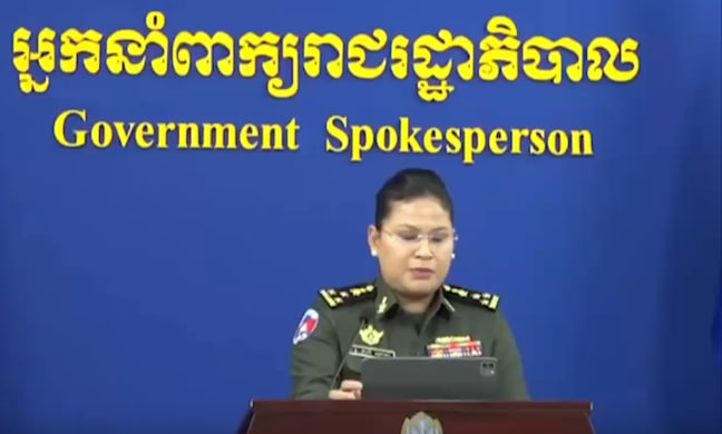 អ្នកនាំពាក្យក្រសួងការពារជាតិកម្ពុជា៖ ការប្រើប្រាស់អាវុធធុនធ្ងន់ គ្រាប់បែកចង្កោម ដ្រូន