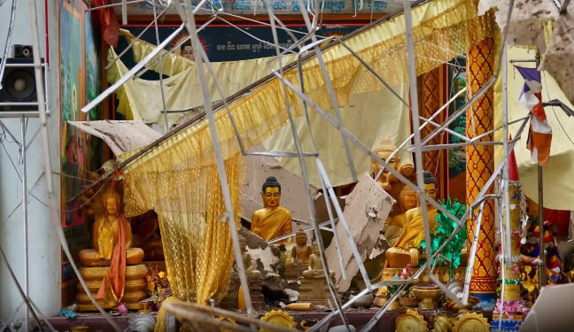 ប្រទេសគោរពព្រះពុទ្ធសាសនា តែវាយប្រហារលើទីអារាមវត្តប្រាសាទតាមាន់សែនជ័យ