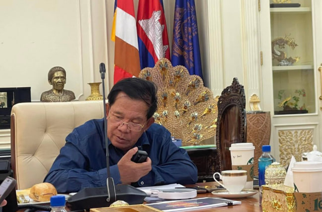ថ្ងៃទី ៣ នៃសត្រូវឈ្លានពាន តេជោសែន បន្តផ្តល់ប្រឹក្សាយុទ្ធសាស្រ្តយោធាដល់សម្តេចធិបតី