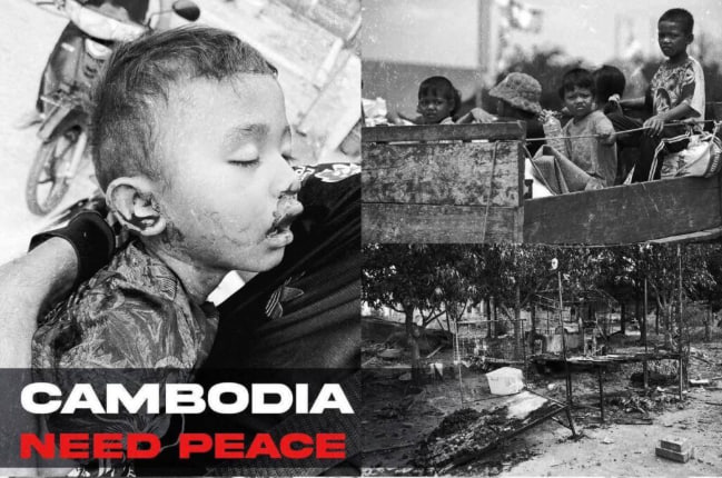 2 Cambodian civilians injured, 3 houses burnt, 1 gas station was destroy while ceasefire talks is in progress