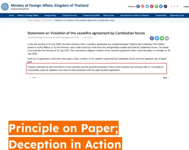 “Principle on Paper; Deception in Action”