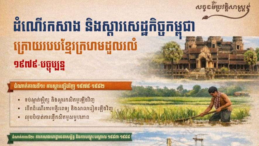 “ដំណើរកសាង និងស្តារសេដ្ឋកិច្ចកម្ពុជា ក្រោយរបបខ្មែរក្រហមដួលរលំ ១៩៧៩-បច្ចុប្បន្ន”