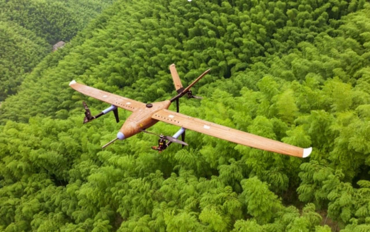 ចិន បញ្ចេញយន្តហោះដ្រូន ប្រើគ្រឿងបង្គុំពីឬស្ស៊ីដំបូងបង្អស់ក្នុងលោក