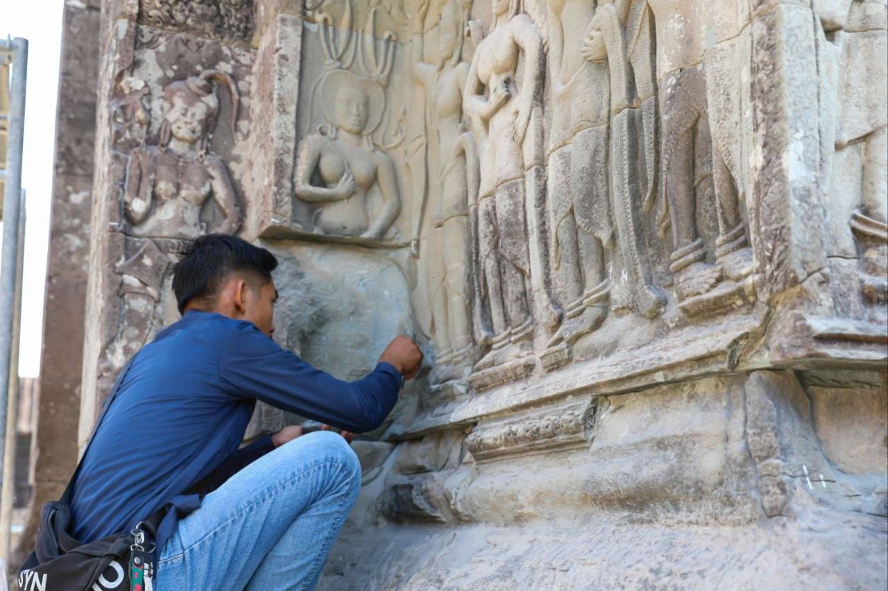 អាជ្ញាធរជាតិអប្សរាបញ្ចប់គម្រោងជួសជុលបណ្ណាល័យខាងជើងរួតទី២ ប្រាសាទអង្គរវត្ត