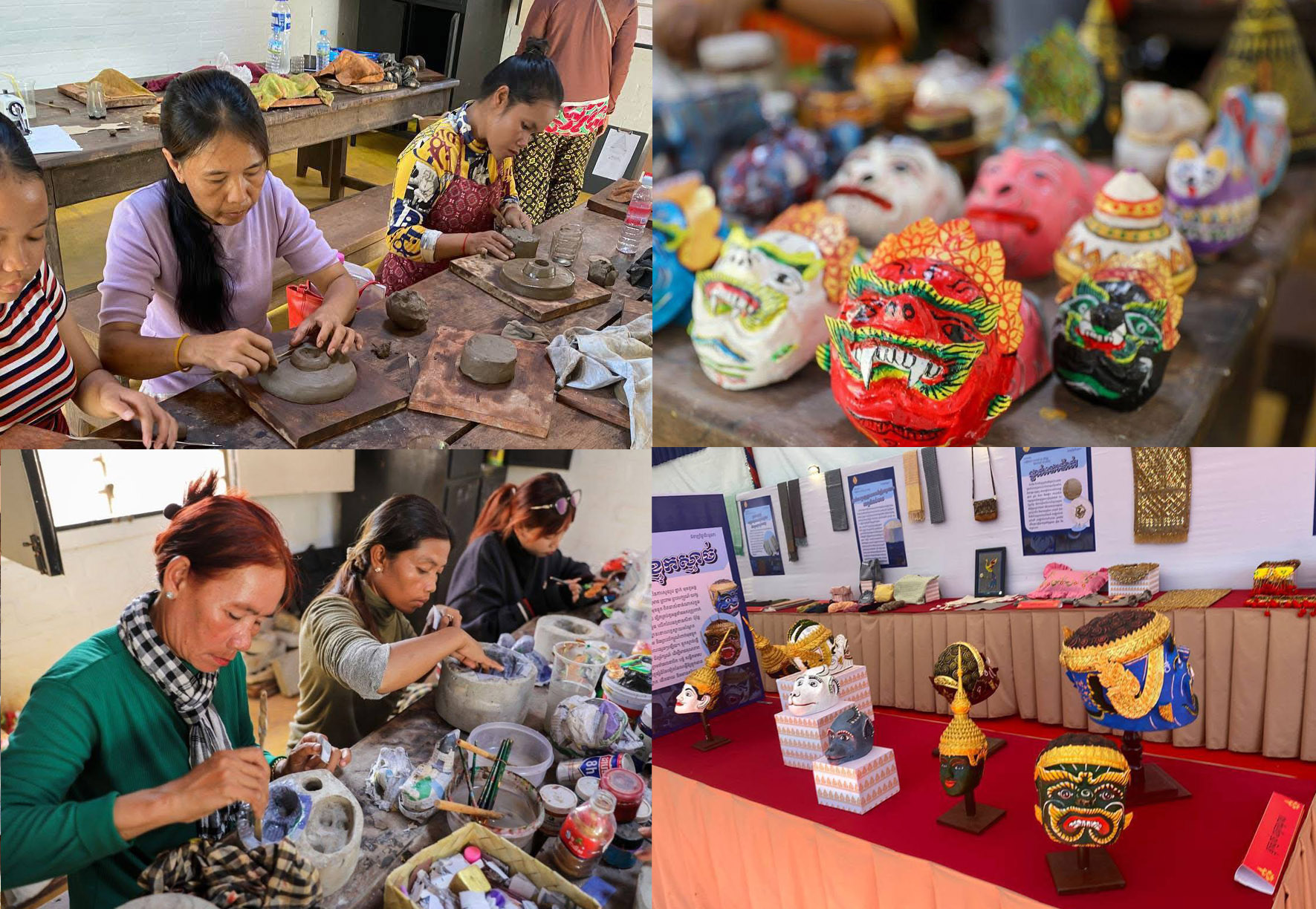 បណ្ដុះបណ្ដាលអ្នកបន្តវេនធ្វើខ្មុកម្រ័ក្សណ៍ខ្មែរនៅស្នាក់ការអង្គភាពគ្រប់គ្រងភូមិធម្មជាតិរុនតាឯក