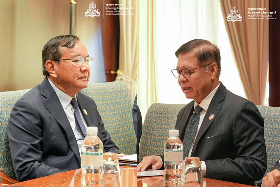 ប្រមុខការទូតកម្ពុជា-ថៃពិភាក្សាទ្វេភាគីលើកដំបូងពីបញ្ហាព្រំដែន ក្រោយខកខានជួបគ្នាជាង៤ខែ