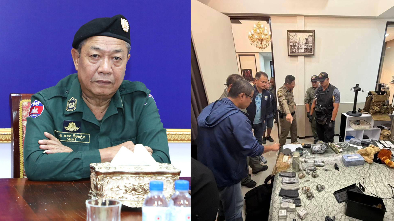 កម្ពុជាទាត់ចោលការចោទប្រកាន់របស់ថៃរឿងរឹបអូសអាវុធពីជនជាតិចិនម្នាក់