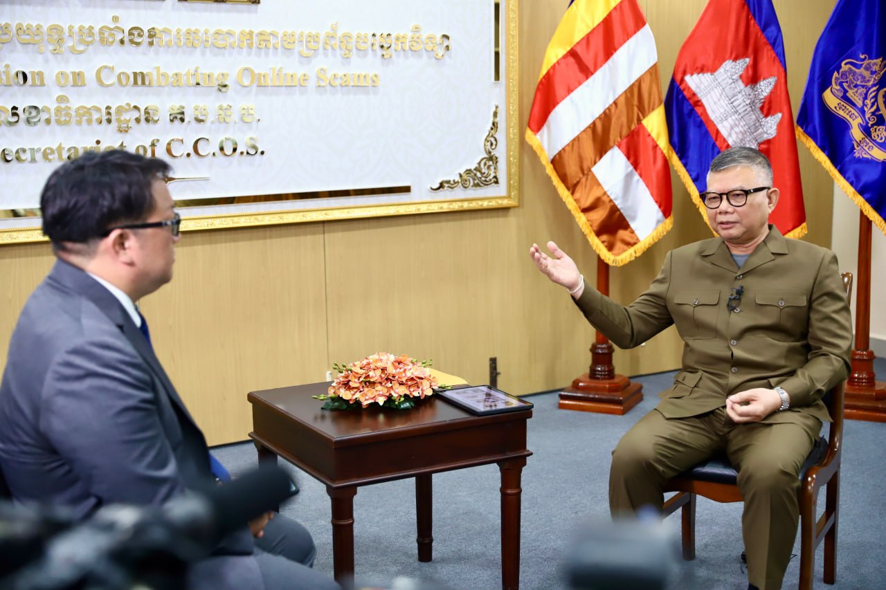 កម្ពុជាបង្ហាញដល់ទូរទស្សន៍ជប៉ុន TBS ពីយុទ្ធនាការបង្ក្រាបបទល្មើសឆបោកតាមប្រព័ន្ធបច្ចេកវិទ្យា