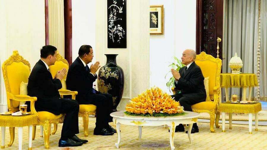 ព្រះមហាក្សត្រកោតសរសើរសម្តេចតេជោ និងសម្តេចធិបតី ក្នុងការការពារនិងថែរក្សាប្រាសាទព្រះវិហារ ក្រោយពីជម្លោះតាមព្រំដែន
