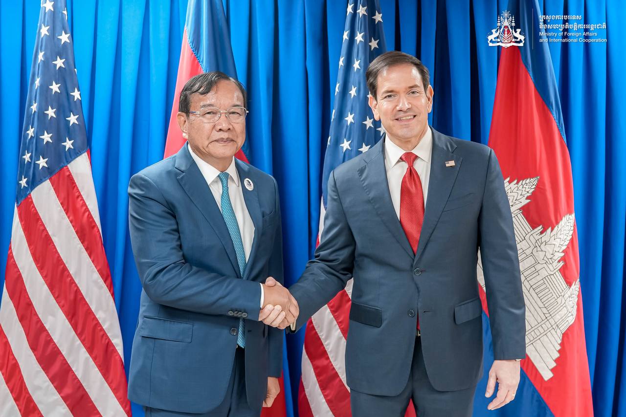 ប្រមុខការទូតកម្ពុជាជម្រាបជូនរដ្ឋមន្ត្រីការបរទេសអាម៉េរិកអំពីការវិវត្តចុងក្រោយនៃស្ថានភាពព្រំដែនកម្ពុជា-ថៃ