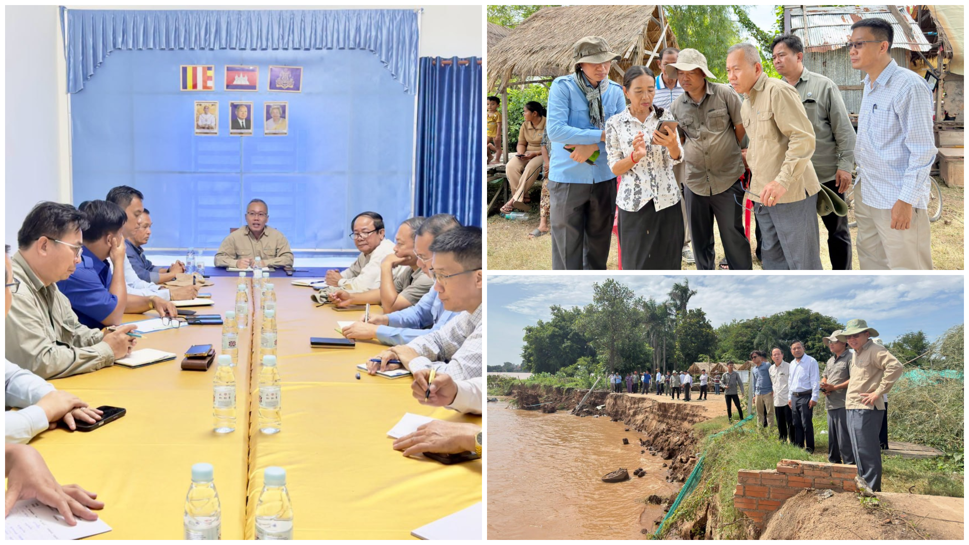 មន្ត្រីអន្តរក្រសួងចុះពិនិត្យជាក់ស្តែងការធ្វើអាជីវកម្មធនធានខ្សាច់ ក្នុងភូមិសាស្ត្រខណ្ឌជ្រោយចង្វារ