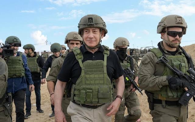 លោក Netanyahu ចុះទៅពិនិត្យតំបន់ហ្គាហ្សារបស់ប៉ាឡេស្ទីនដោយផ្ទាល់