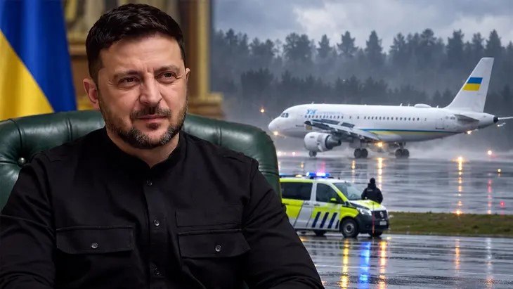យន្តហោះលោក Zelensky បិះតែនឹងត្រូវវាយប្រហារដោយដ្រូន រុស្ស៊ី