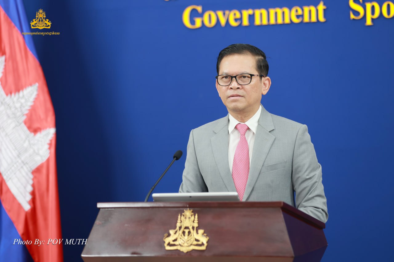 អ្នកនាំពាក្យរាជរដ្ឋាភិបាលបញ្ជាក់ពីបច្ចុប្បន្នភាពថ្មីៗពាក់ព័ន្ធនឹងបញ្ហាព្រំដែនកម្ពុជា-ថៃ