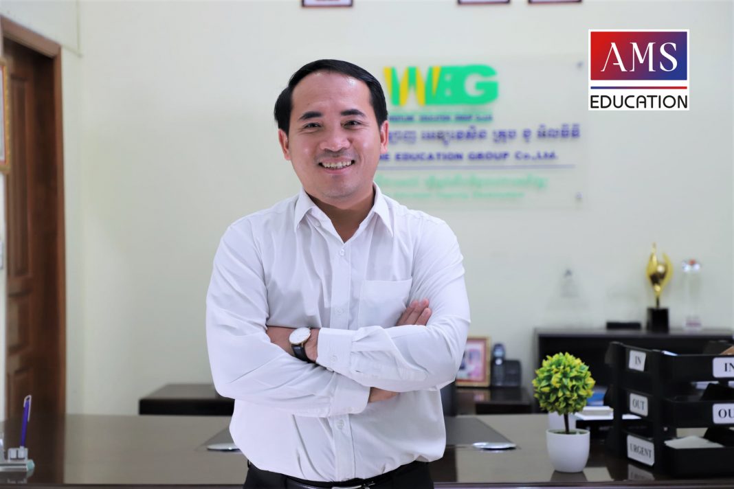 លោកឧកញ៉ា ប៉ិច បូឡែន អគ្គនាយកក្រុមហ៊ុនវេសឡាញអេឌ្យូខេសិនគ្រុប