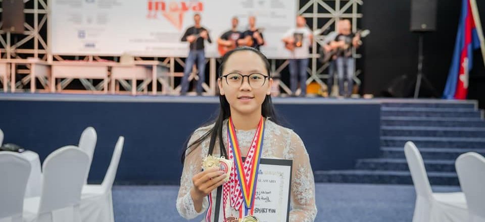 កញ្ញា ហេង សុវណ្ណមុនីនុត ទទួលមេដាយផ្នែកវិទ្យាសាស្ត្រពីបរទេស