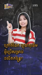 ក្រៅពីដែក វត្ថុធាតុដើមអ្វីប្រើសម្រាប់ផលិតកន្ទ្រៃ?