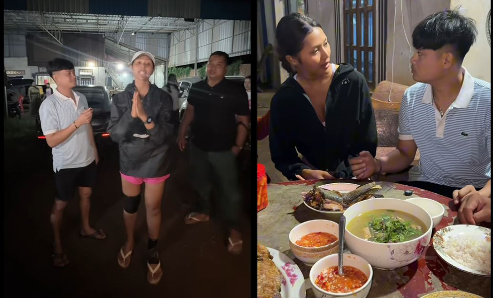 យប់មិញ កុយ អេនណា ស្នាក់នៅផ្ទះរបស់តារាចម្រៀង អៀង វុត្ថា ក្នុងបេសកកម្មដើរថ្មើរជើង