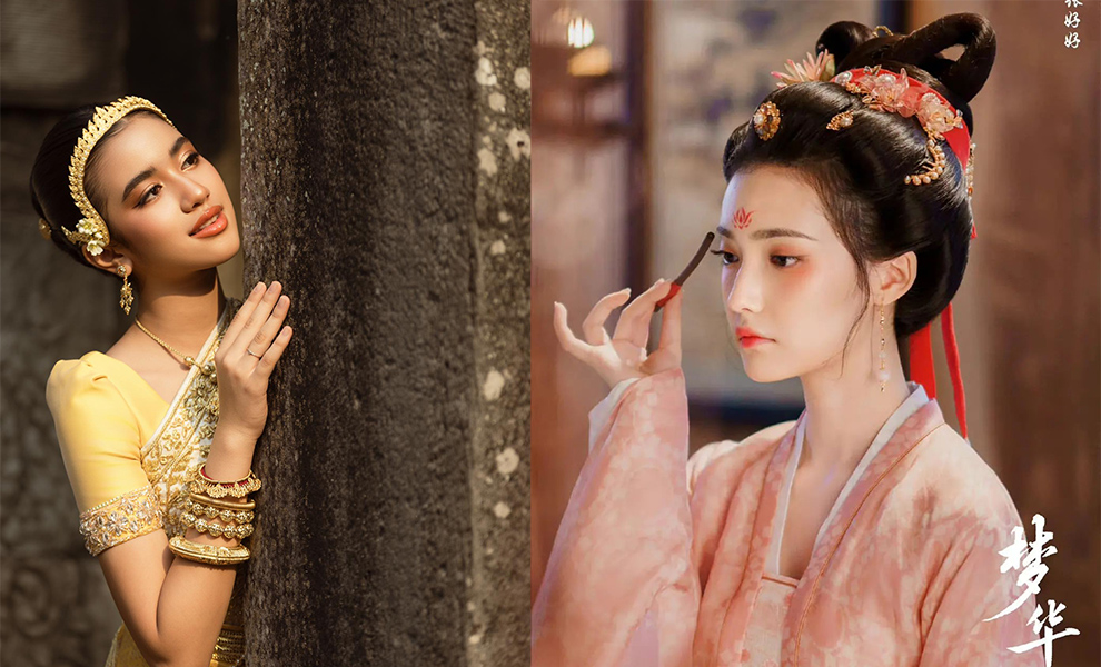 ព្រះនាង នរោត្តម ជេនណា ថតវីដេអូជាមួយតារាសម្តែងស្រីចិន Jia Nai